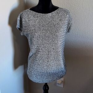 Elegant Grey Women's Top Sz M